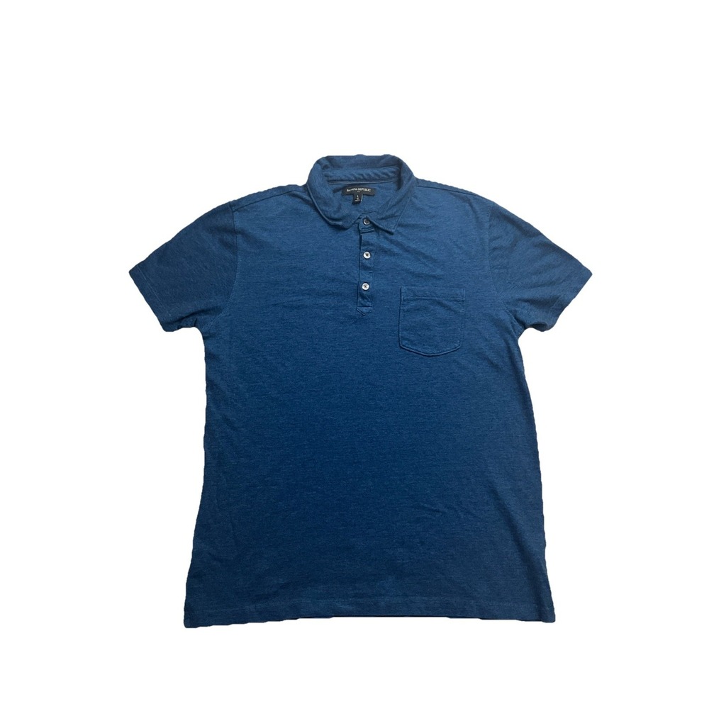Banana Republic Men's Blue Polo Shirt Size Large